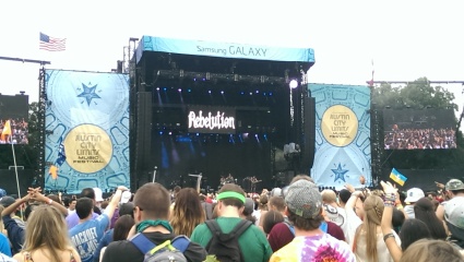 Rebelution delivers a solid performance, contributing to ACL with their mellow Reggae sound.