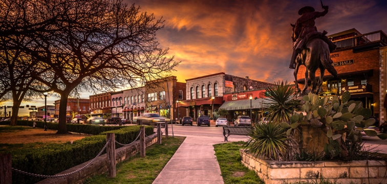 Sunset-Over-Downtown-San-Marcos-TX